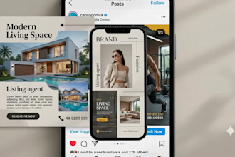 design modern canva social media posts for your business