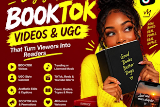 create booktok tiktok ugc videos kdp ugc book promotion ugc video ads booktok ad