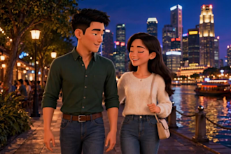 3d pixar style ai animation 3d ai animated proposal 3d ai romantic storytelling