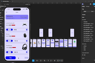 design mobile app UI UX in figma