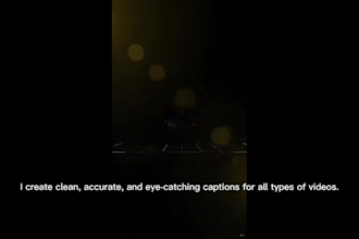 add professional subtitles captions and animated text to vid