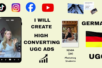 create high converting german ugc video ads
