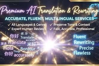 do fast ai translation and SEO rewriting