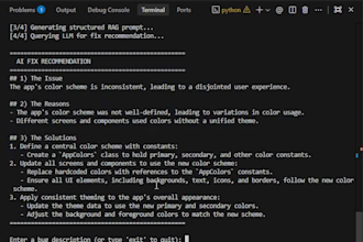 fix, debug, or optimize your python rag and vector search pipeline