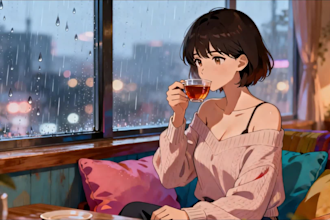 lofi loop animation for your cozy music ambiance
