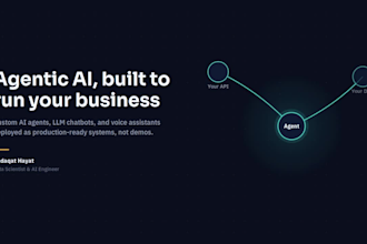 build your ai agent, generative ai tool, or voice assistant for business