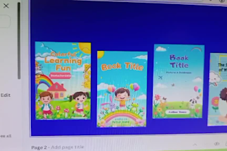 designing colorful editable canva childrens book covers