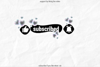 create cute aesthetic youtube intro for your channel