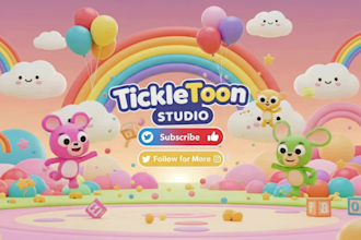 do joyful kids intro video, outro and kids video editing