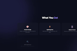 make you a 3d, interactive premium website
