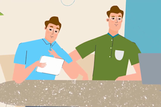 create 2d explainer video 2d animated explainer 2d saas video 2d character
