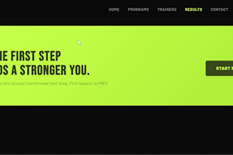 design and develop a modern responsive landing page