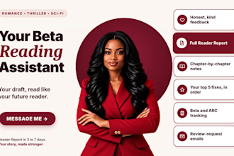 beta read your romance thriller beta reader scifi novel beta reading assistant