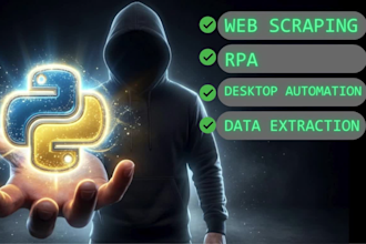 develop custom web scrapers and python automations for you