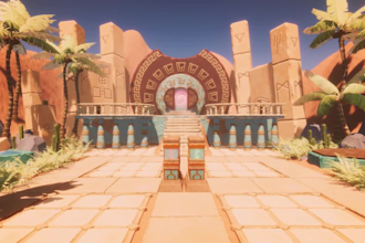 build stylized environment for unreal engine 3d game map level design landscape