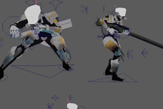 create retro 3d low poly characters and aimations in ps1, ps2, n64 and y2k style