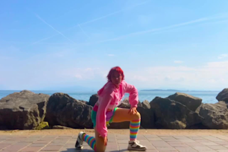 dance to your song on my tiktok, instagram in kawaii style