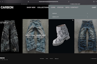 design a high end luxury fashion shopify store