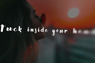 create stunning animated lyric music video for your song