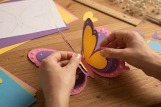 create ai paper craft, papercut and DIY craft videos