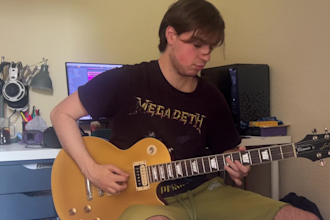 record rock guitar riffs, solos or chord progressions