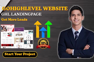 build gohighlevel website and ghl landingpage for lead generation