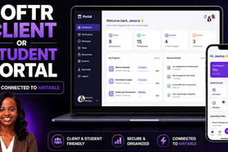 build a softr client or student portal with airtable