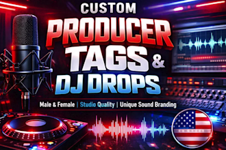 custom male female producer tags with hot dj drops