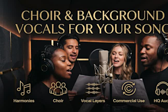 record choir or background vocals for your song