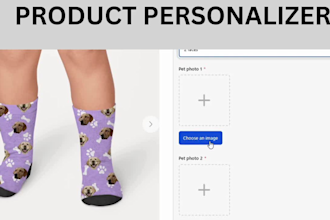 setup shopify pod live preview product personalizer customily teeinblue zepto