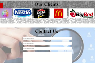 create a modern responsive frontend website