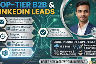 do b2b lead generation linkedin lead generation and email list building