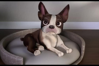 do romantic 3d disney pixar style couple animation, family animation or scene