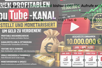 einen profitablen youtube kanal erstellt und monetarisiert um geld zu verdienen