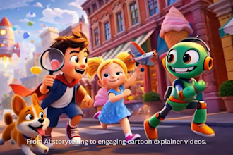 create pixar animation 3d cartoon, ai story, 3d pixar style, ai pixar 3d videos