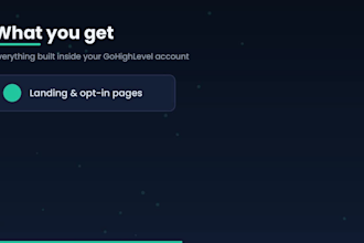 design ghl sales funnel, lead capture page, booking page and ghl landing page