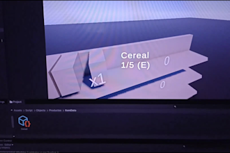 develop a unity game prototype or gameplay feature
