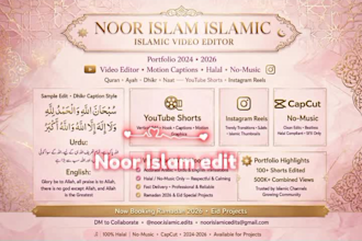 edit islamic videos for youtube shorts and reels