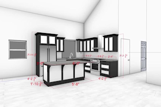draft millwork furniture layout wardrobe shop drawing 2d floor plan and 3d model