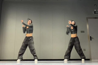 create a professional hip hop dance choreography,  tiktok dance, for your song