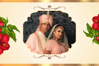design ai wedding invitation video, invitation card, love proposal wedding video