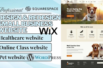 fix, design, redesign functional small businesses, company website in wordpress