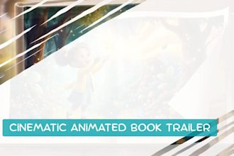 create animated book trailer and promo video for KDP children book illustration