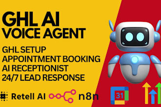 ai bot receptionist ghl automation ghl ai voice agent appointment setter retell