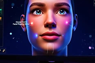 make 52 arkit blendshapes and facial rigging for vtuber, vrm, or vrchat