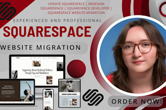 migrate, transfer and convert any website to  squarespace, website migration SEO