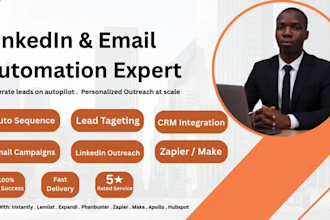 set up linkedin and email automation to grow your leads and outreach