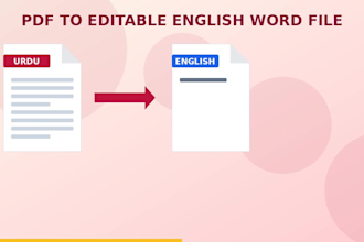 translate urdu or roman urdu to english, text and PDF
