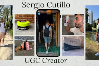 create viral tik tok and instagram reels ugc videos in italian