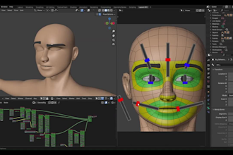 rig 3d character,autorig pro,rigify,52 arkit,shapekeys,animaze,ik fk,ue5,unity